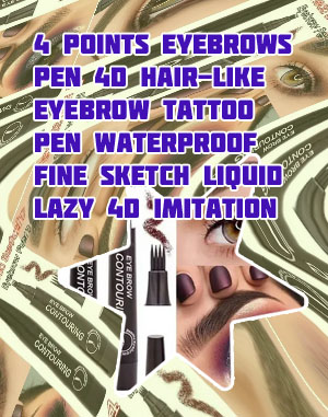 4 points eyebrow pen