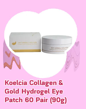 Collagen and gold hydrogel eye patch