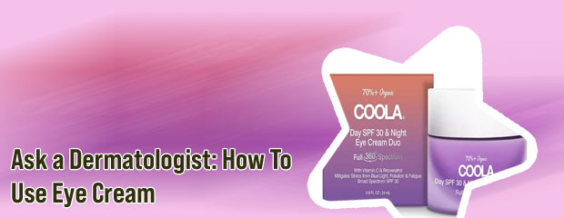 Eye cream with sunscreen