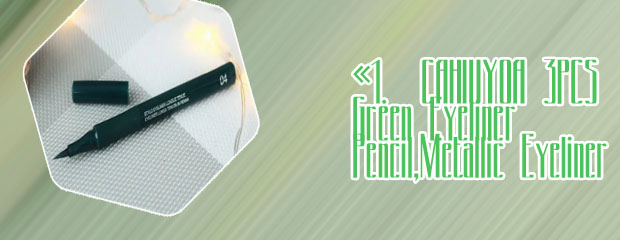 Green eyeliner pen