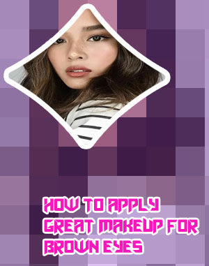 Natural brown makeup look